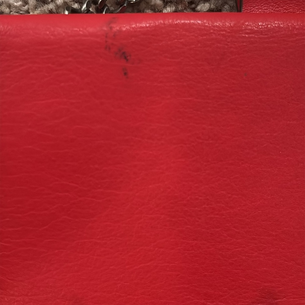 Red Designer Women's Bag with Silver Accents - Picture 6 of 6